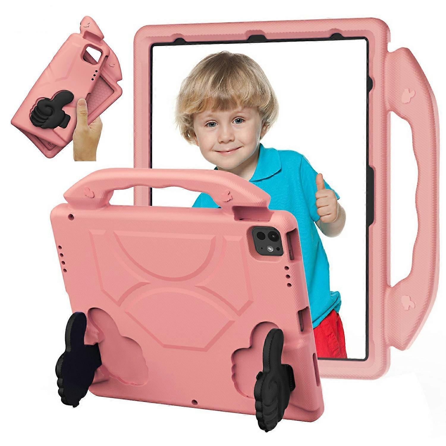 Ultra-Soft EVA Thumb Kickstand Tablet Case For iPad Air 13 (2025) (2024) Pro 13 (2024) Pro 12.9 (202