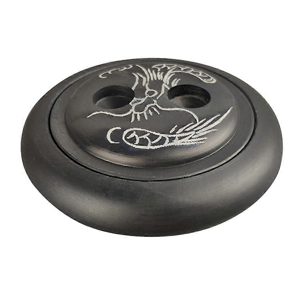 Dragon Pattern Inkstone with Cover Traditional Calligraphy Accessory for Students and Artists, Smooth Surface for Watercolor Painting and Ink