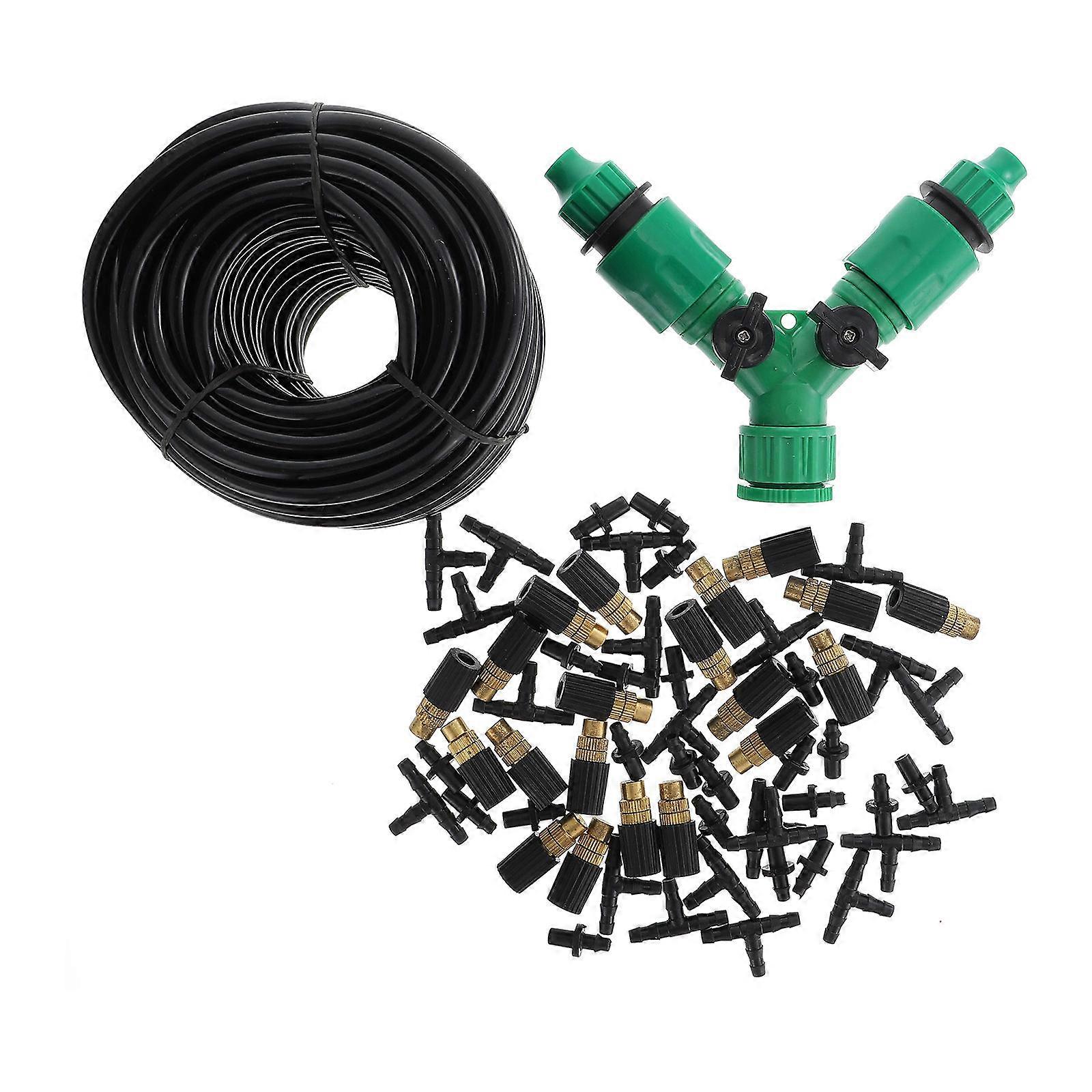 Mist Irrigation Nozzle Set   Complete Drip Kit for Garden, Lawn, Greenhouse & Patio with Easy Installation, Efficient Atomization & Stable Connection