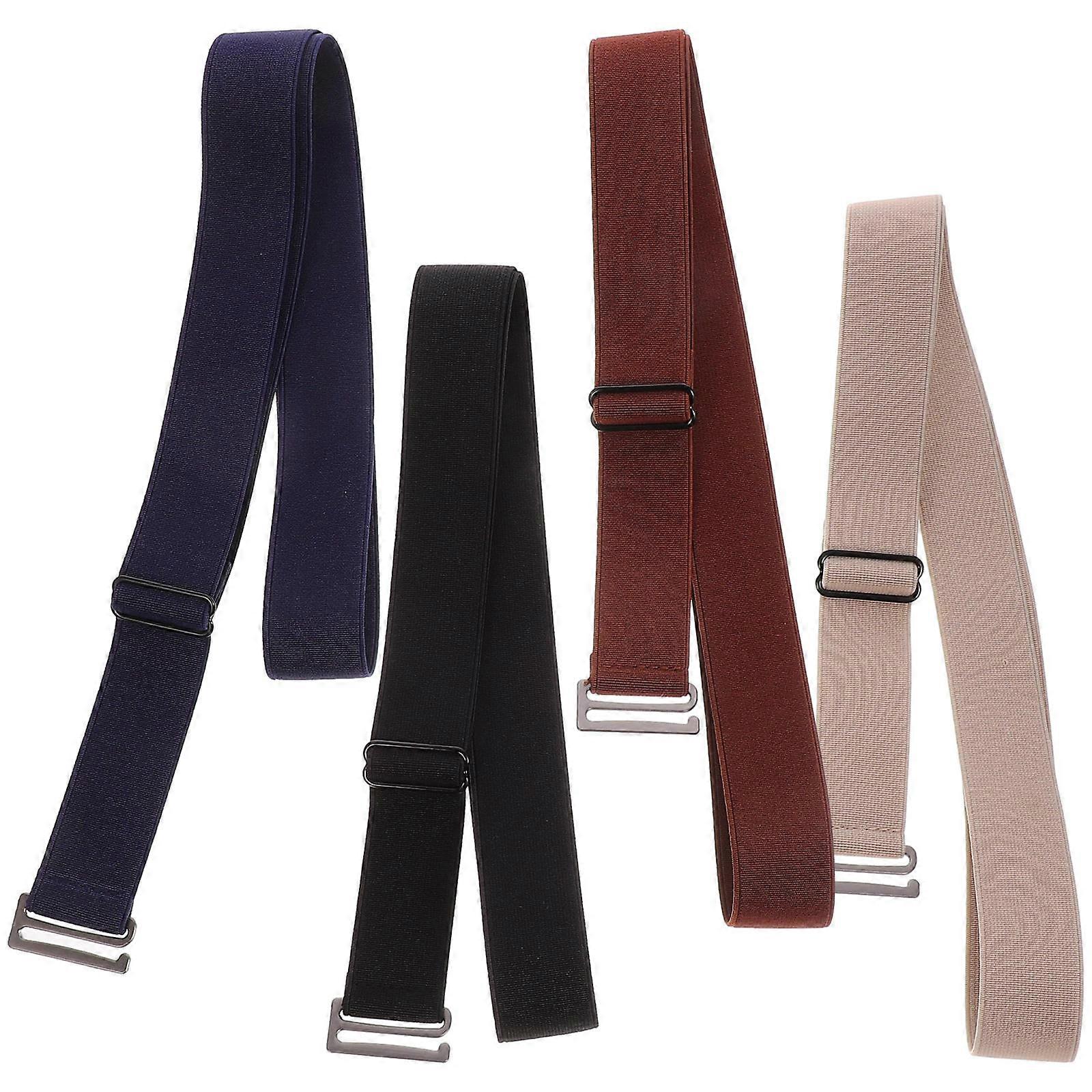 Adjustable Elastic Waist Belt for Women Invisible Waist Belt 4Pcs Assorted Colors