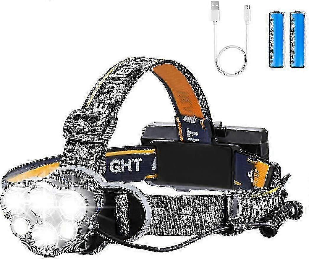 2025 Latest Model Super Bright Headlamp, Rechargeable Led Torch Led Headlamp
