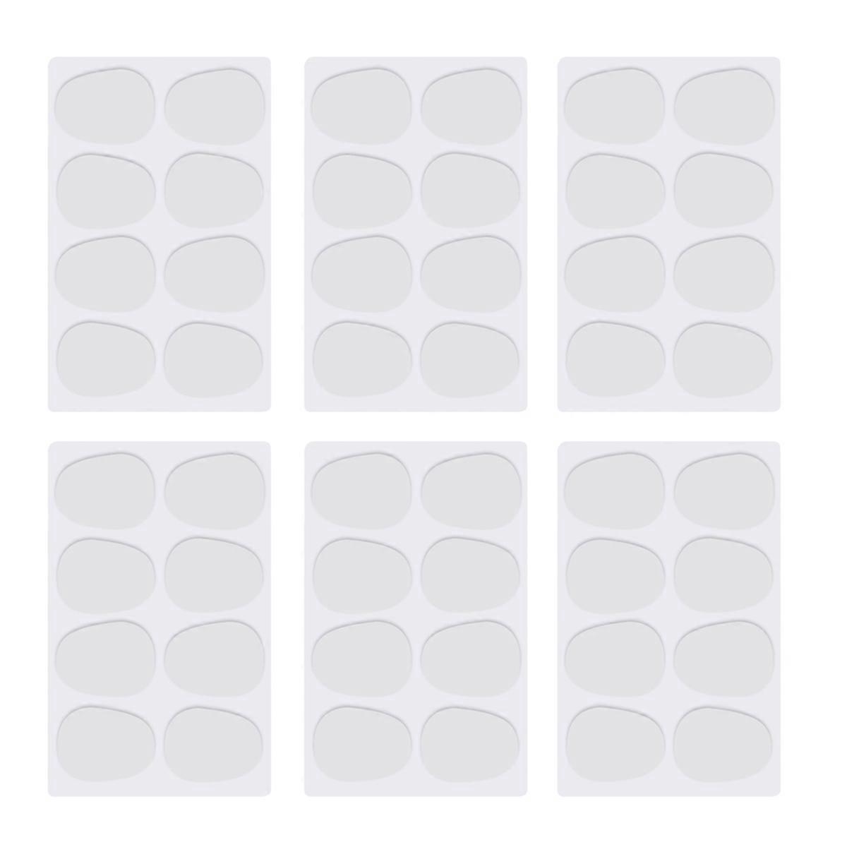48Pcs Alto/Tenor Saxophone Sax Mouthpiece Patches Pads Cushions 0.8mm---Translucent
