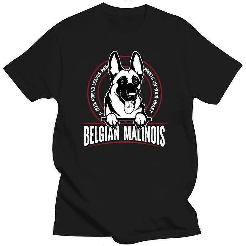 Μόδα Άνδρες Μπλουζάκια Βελγικό Μαλινουά Tshirt Κοντό μανίκι Βαμβάκι Tee Top Καλύτερος φίλος Shepherd Dog T-shirt Ένδυση Δώρο Ιδέα