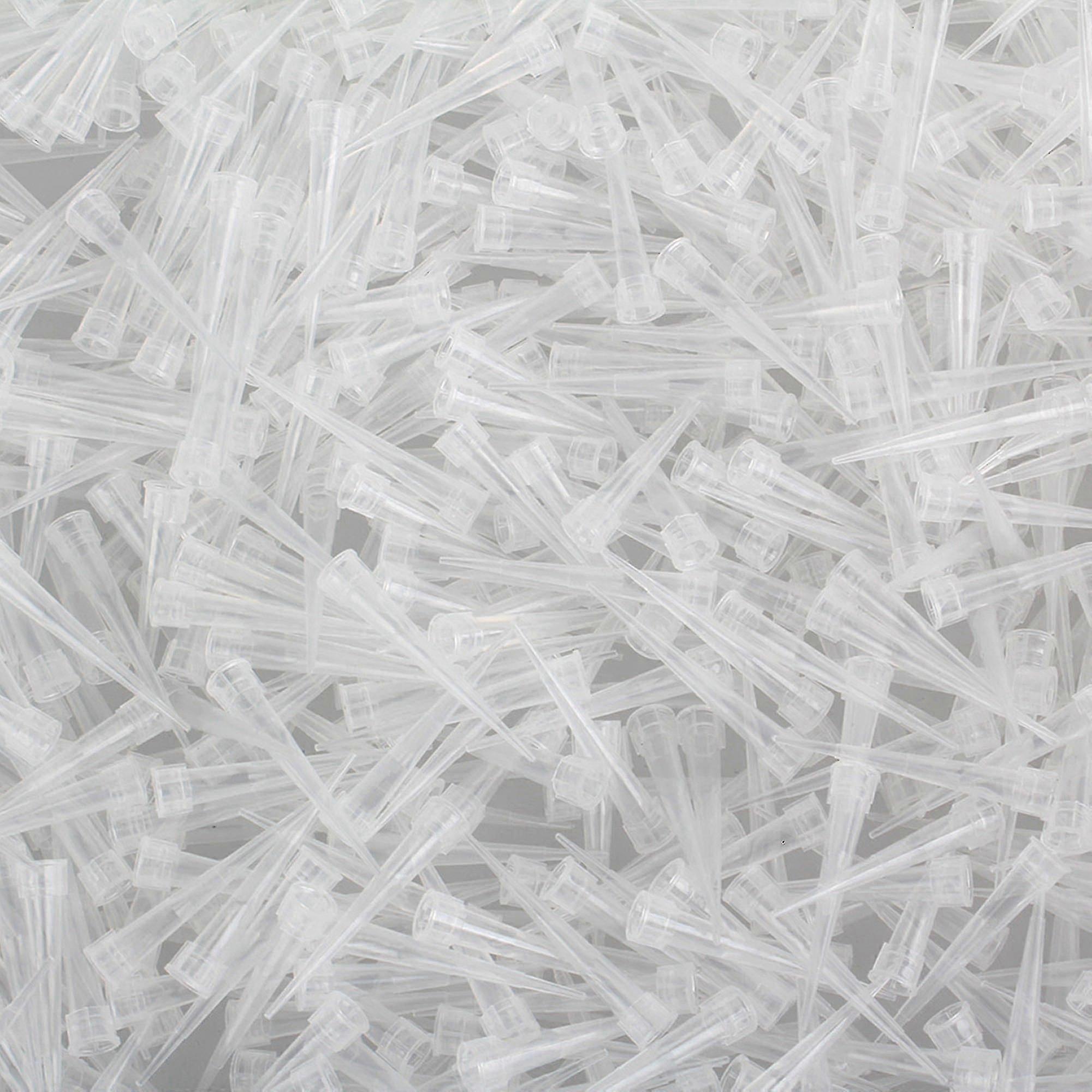 1000pcs 10ul Ultra Micro Pipette Tips for Lab Use, Pipettor Compatible Plastic Tips YVL