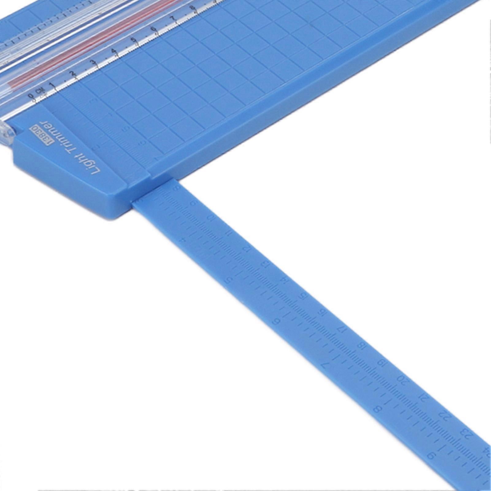 Small Paper Cutter Accurate Scale Metric Imperial System Lightweight Durable Easy Operation Paper Trimmer For A3 PaperAzure Blue