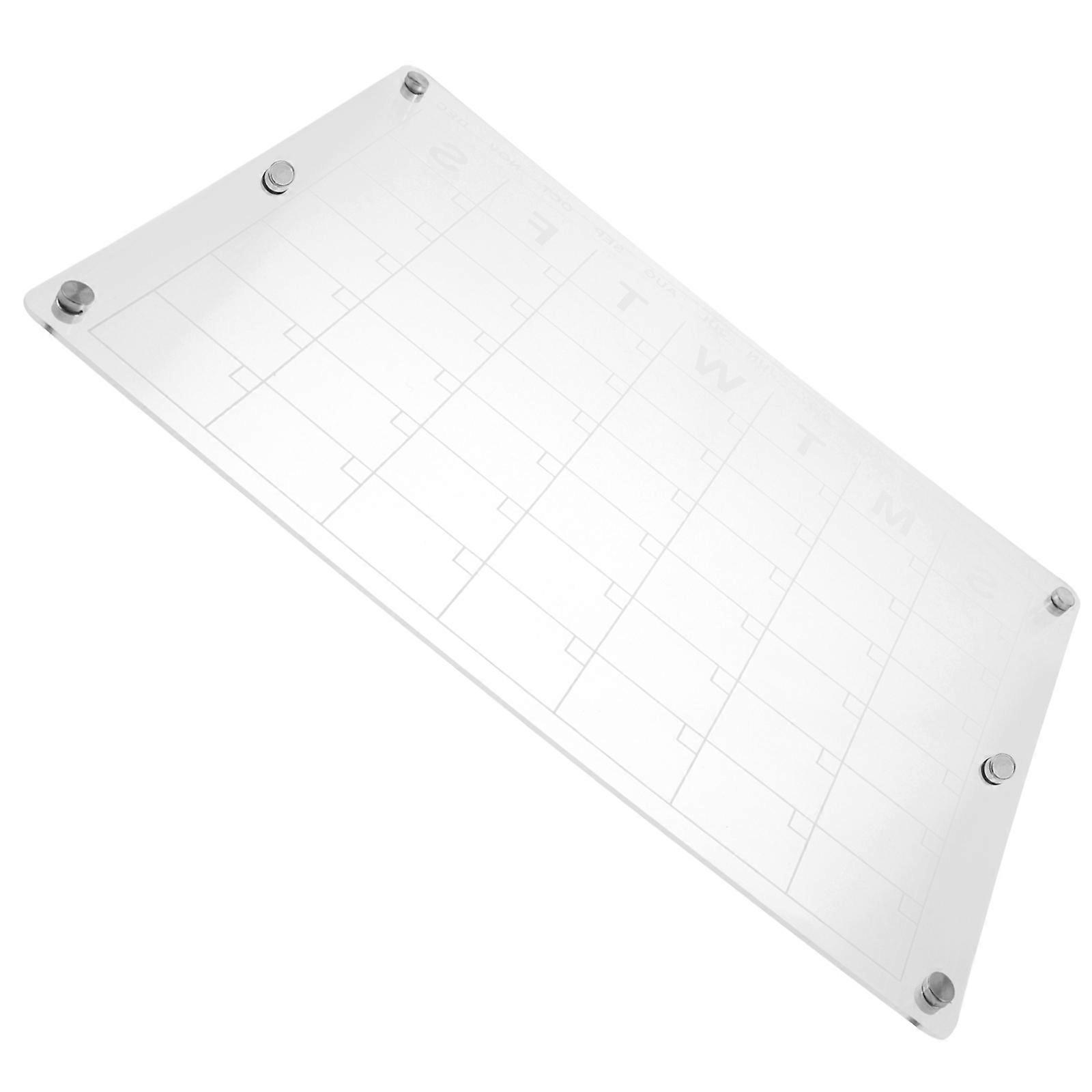 Rectangular Refrigerator Schedule Reminder Board For Family 42X30CM Magnetic Design 1Pack