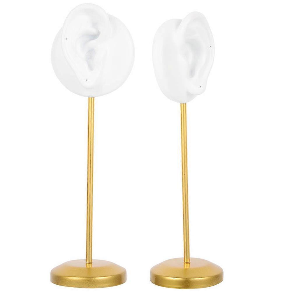 Ear Shape Earring Holder Stand with Base   Resin Jewelry Display Rack for Earrings, Space Saving Organizer for Storage and Display