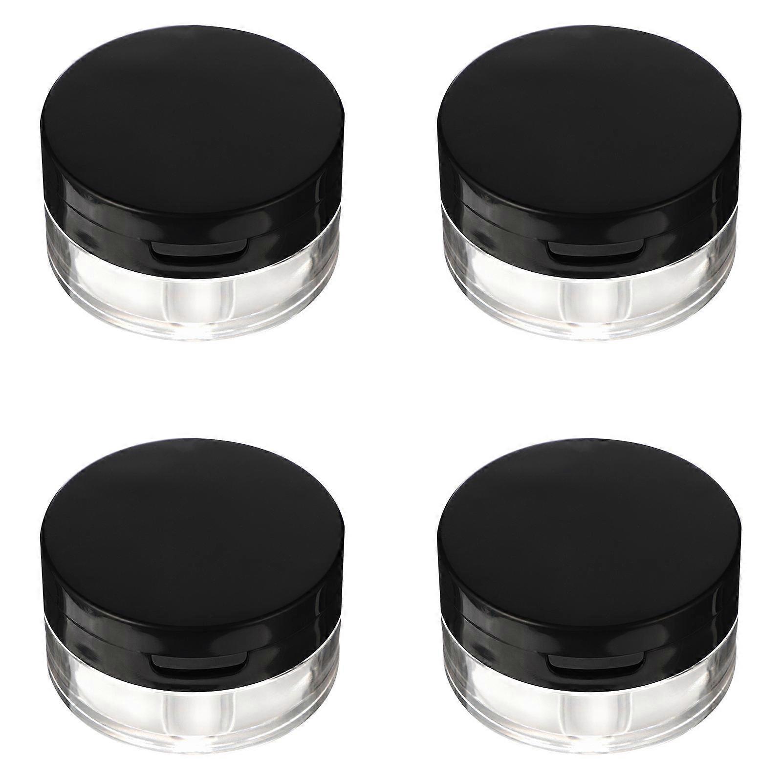 Face Powder Container 4Pcs Empty Loose Powder Cases For Daily Use Assorted Color Anti-leakage Practical Tools