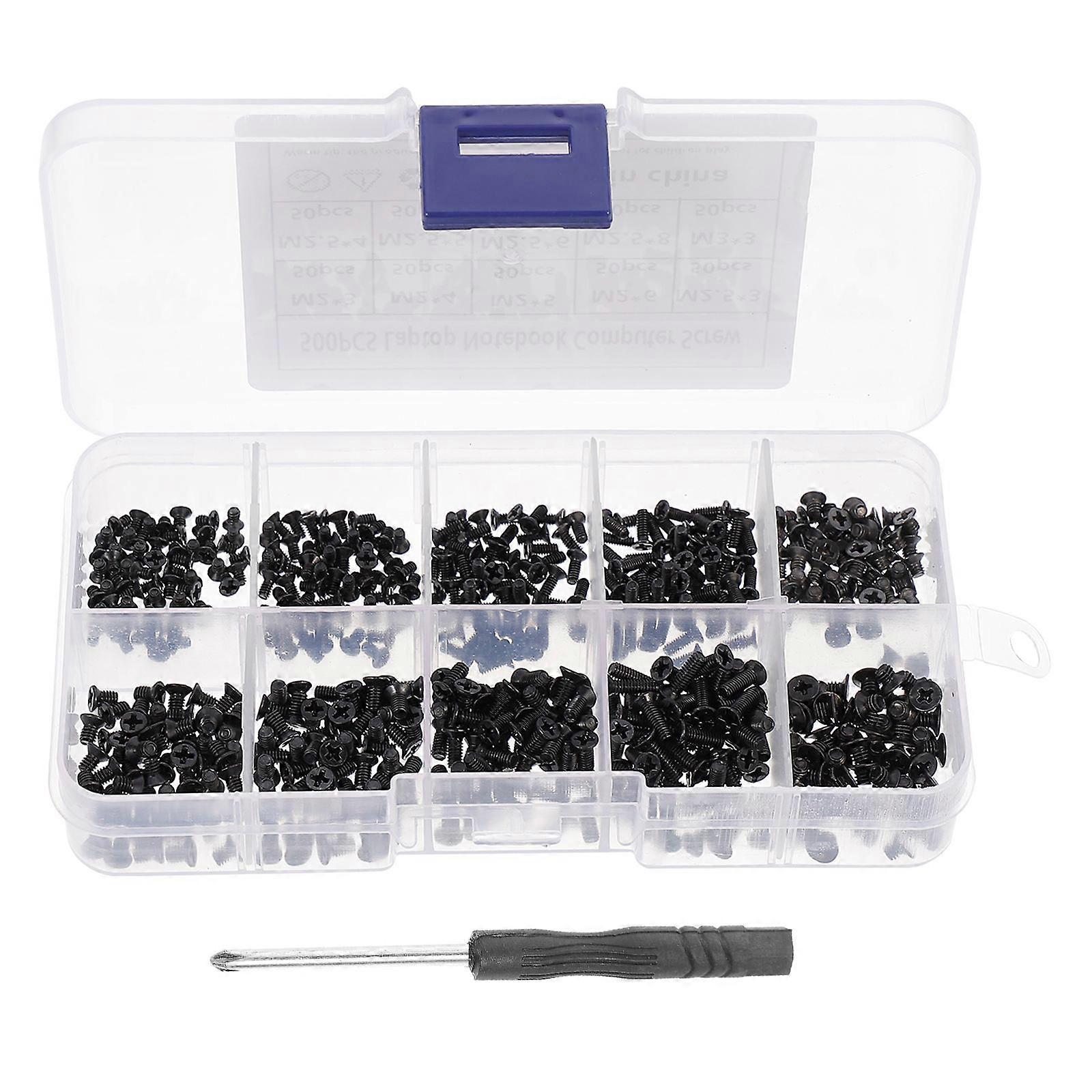 Rust Resistance Computer Screws Assortment For DIY Users Daily Use 1 Set