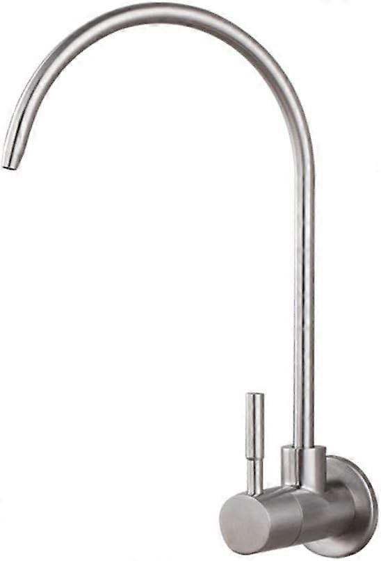 Kitchen Faucet Filter Stainless Steel Wall Mount For Direct Drinking Rotating Cold Water A Drawing
