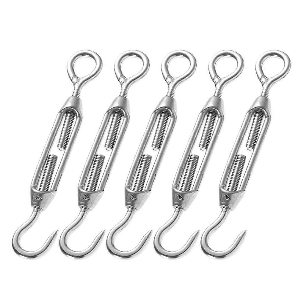 5PCS Heavy Duty Hook and Eye Tensioner for Cable Fencing, Shade , and Wire Rope Tightening Setup