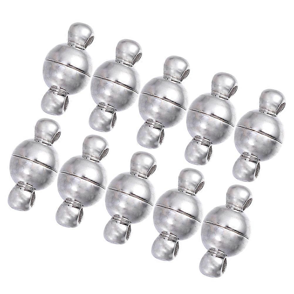 10Pcs Cylindrical Magnetic Jewelry Clasps Secure Latch for DIY Jewelry Making with Features