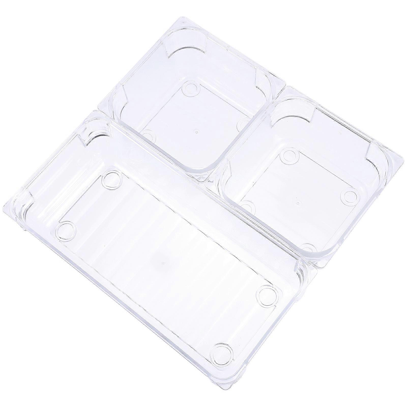 Drawer Organizers 16Pcs Transparent Makeup Storage Container For Women's Cosmetics Home Use
