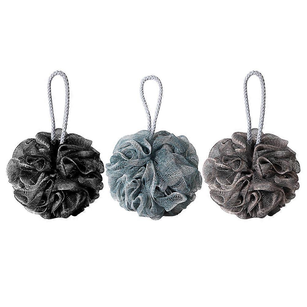 Shower Mesh Scrubber 3Pcs Exfoliation Bathing Tool Designed For Men And Women Ideal For And Travel Use With Easy Foaming Feature