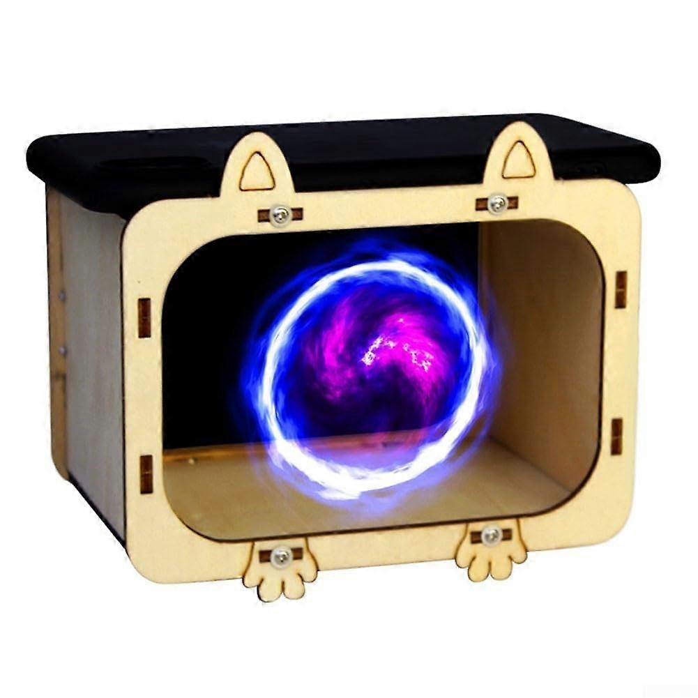 Wooden Holographic Projector for Mobile Phones, 3D Display, Light Exploration, Compatible with iOS and Android