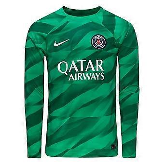 Nike PSG Green Long Sleeve Goalkeeper Top