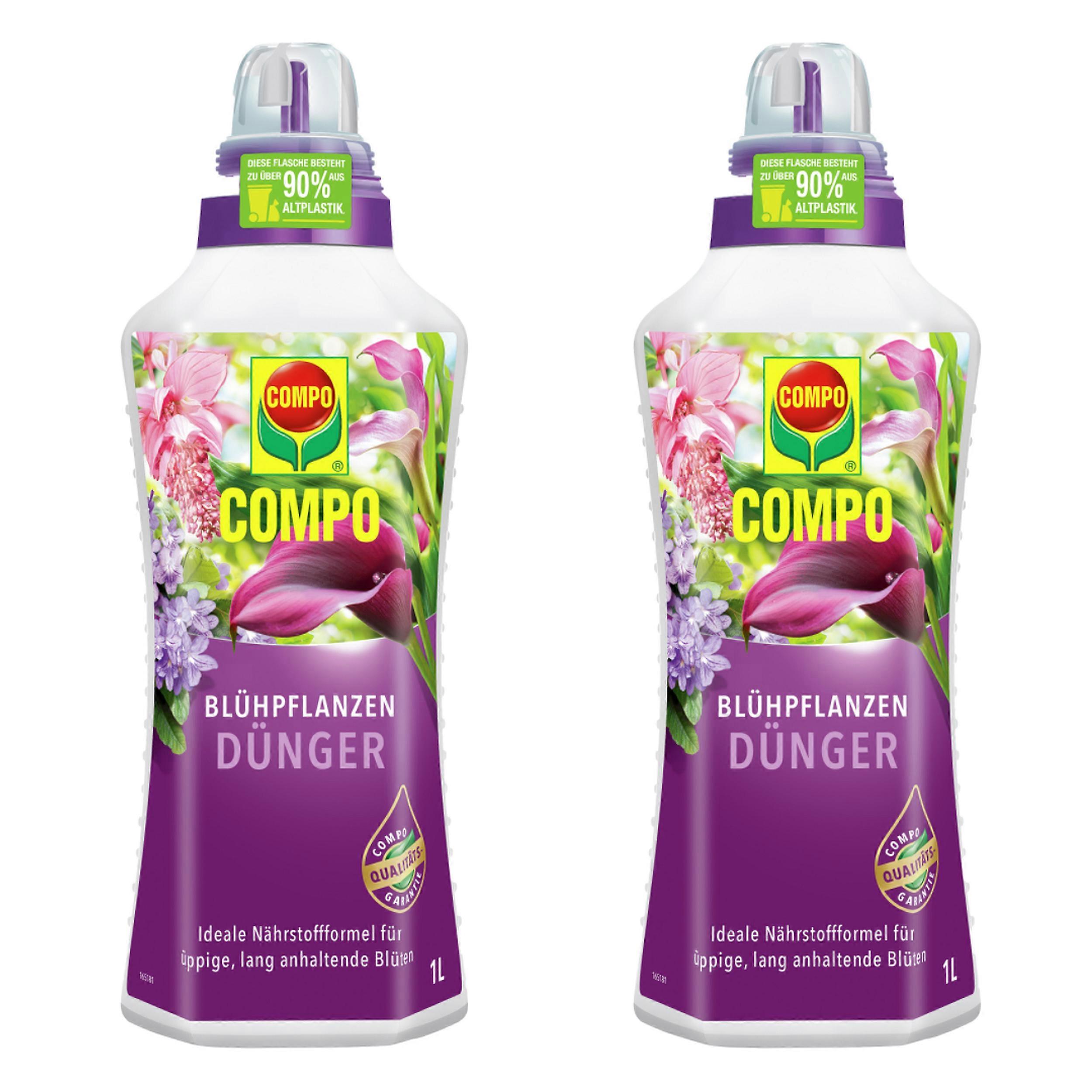 2 x COMPO Blühpflanzendünger, 1 Liter