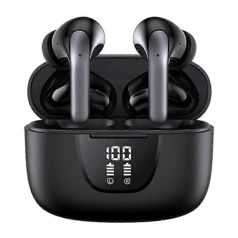 Bluetooth 5.3 Wireless Earbuds with LED Power Display Charging Case - Waterproof Ear Buds for Sports, Running, Android & iPhone