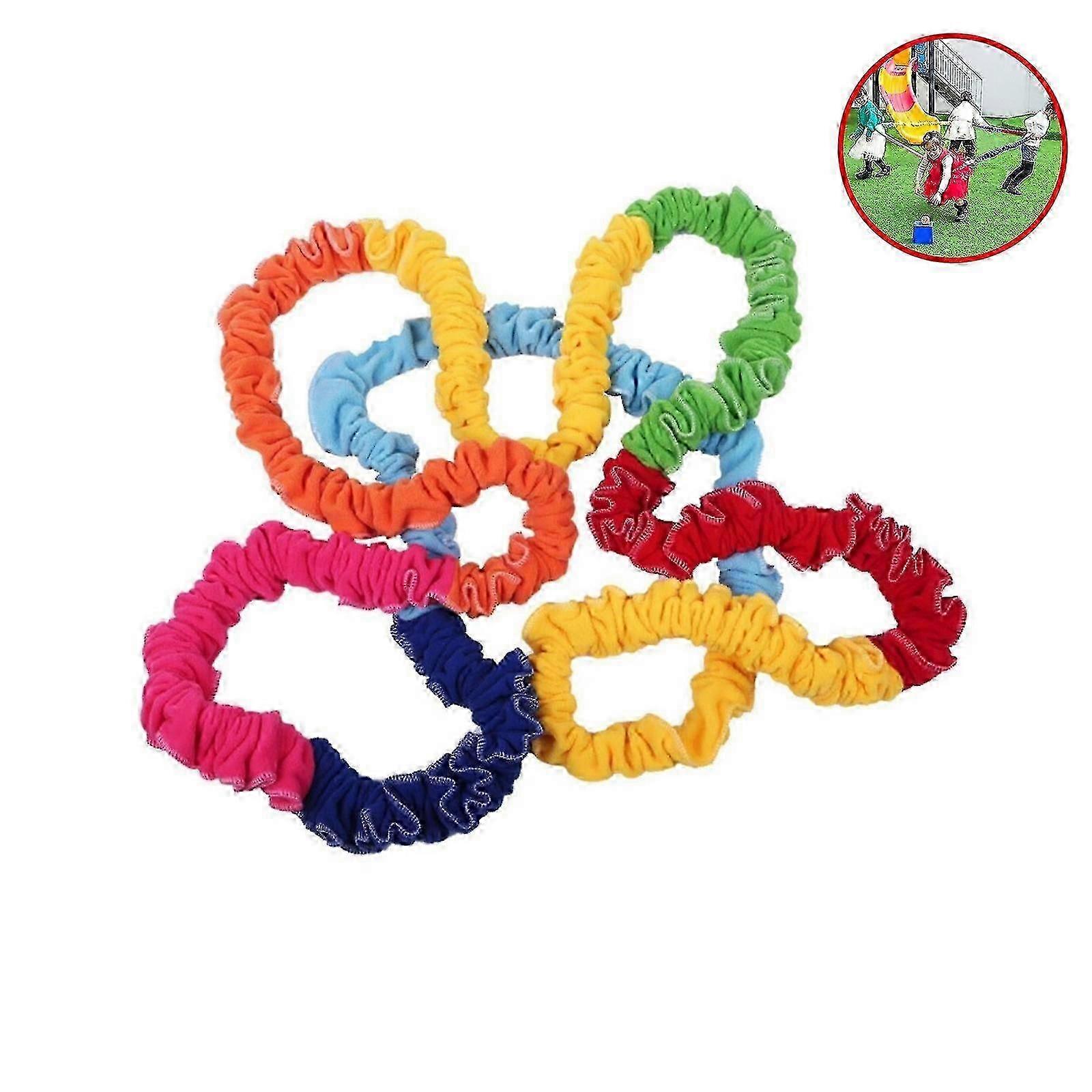 Kids Gift Elastic Cooperative Stretchy Band Dynamic Movement Exercise Latex Loop Gear.