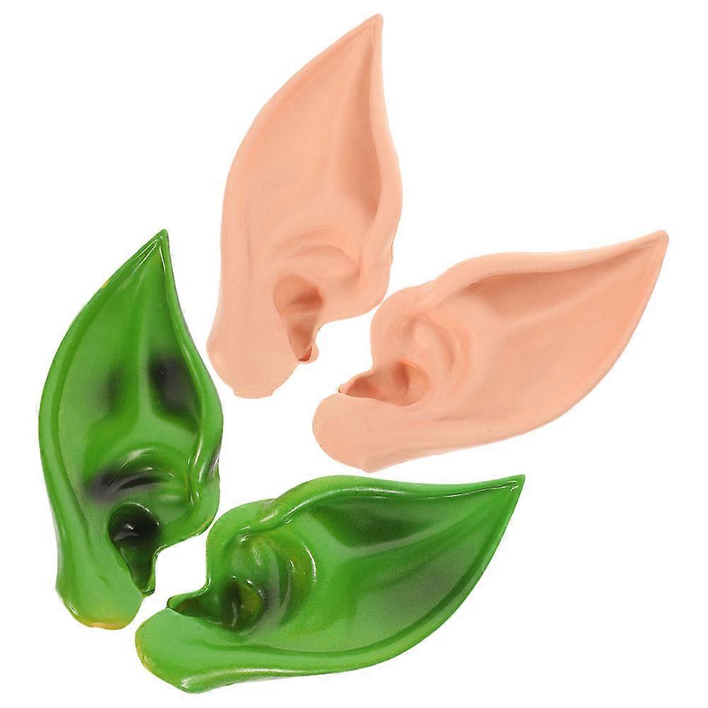 Fairy Ears Accessories Cosplay Ears For Halloween Party Supplies Assorted Color Lightweight Costume Accessory 2Pairs