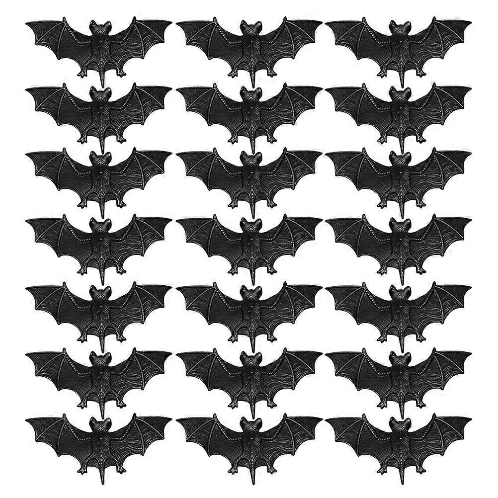 60Pcs Simulation Bat Adornment For Halloween For Friends And Family Gatherings Enhances Festive Decorations