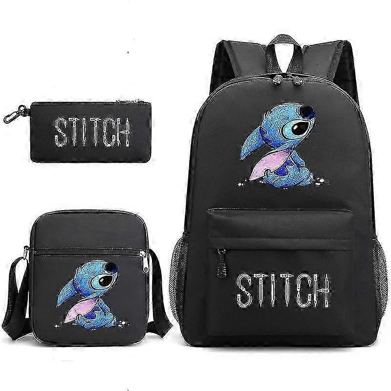 Lilo Amp; Stitch Backpack Three-piece Set School Bag