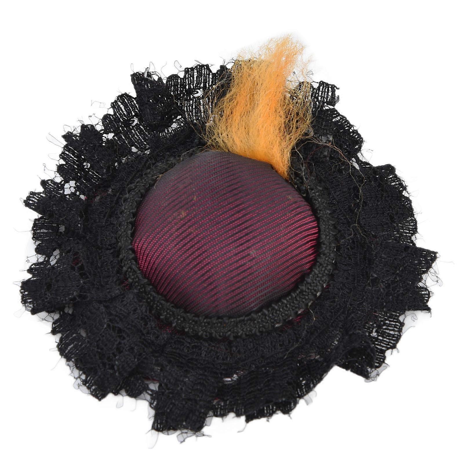 Tiny Birch-Patterned Dollhouse Hats for 1:12 Scale Miniatures - Expert Craftsmanship