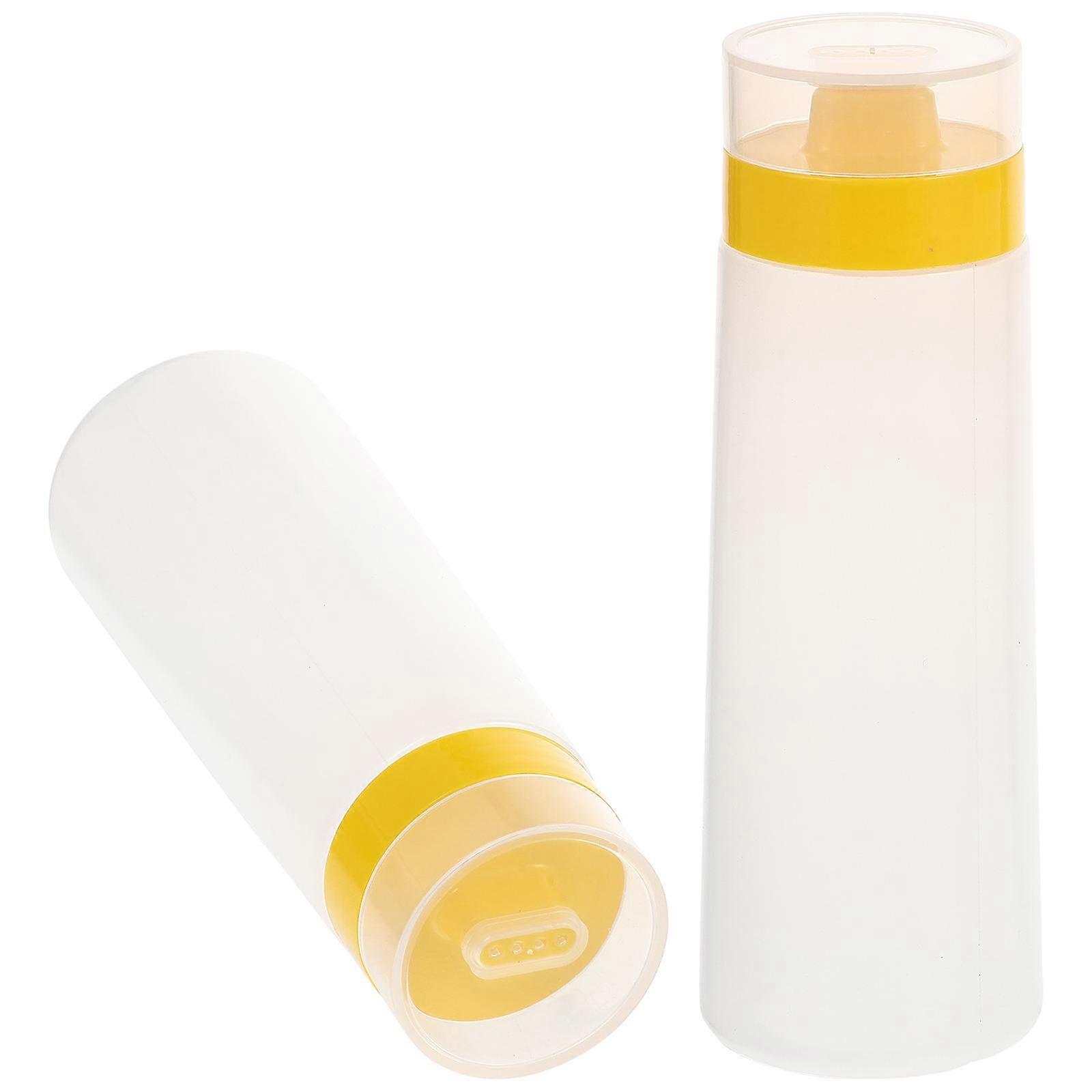 Portable Salad Dressing Containers With Control Design Suitable For Kitchen Use Made From Premium Materials In Yellow - 2Pcs