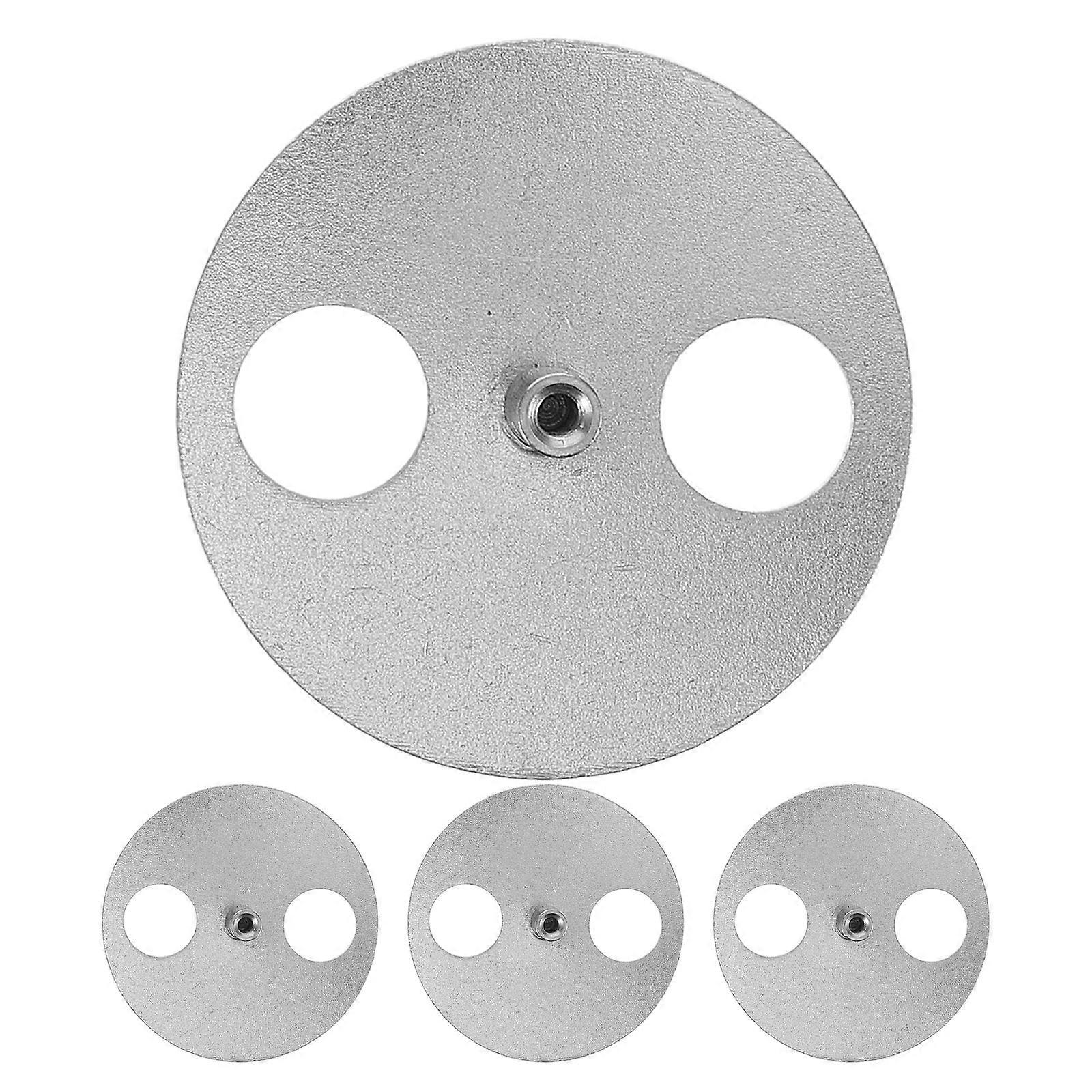 4pcs Metal Winder Circular Disks for Music Box DIY Replacement Keys, Base Round Design, Compatible with All Music Box Movements, Smooth Grip for Easy