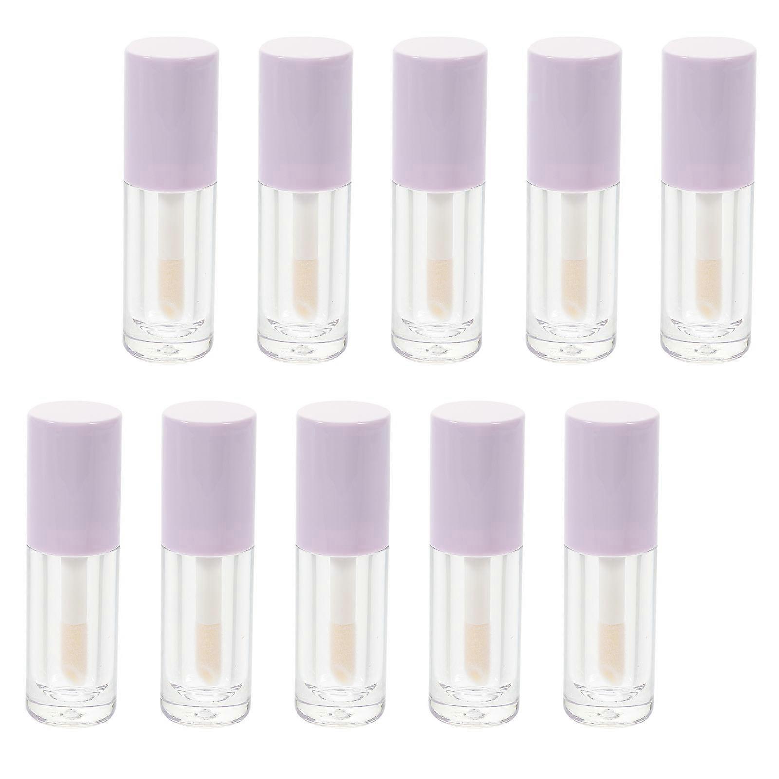 14 Pack Refillable Purple Lip Gloss Tubes Empty with Wand for Storage Use Made of ABS Material