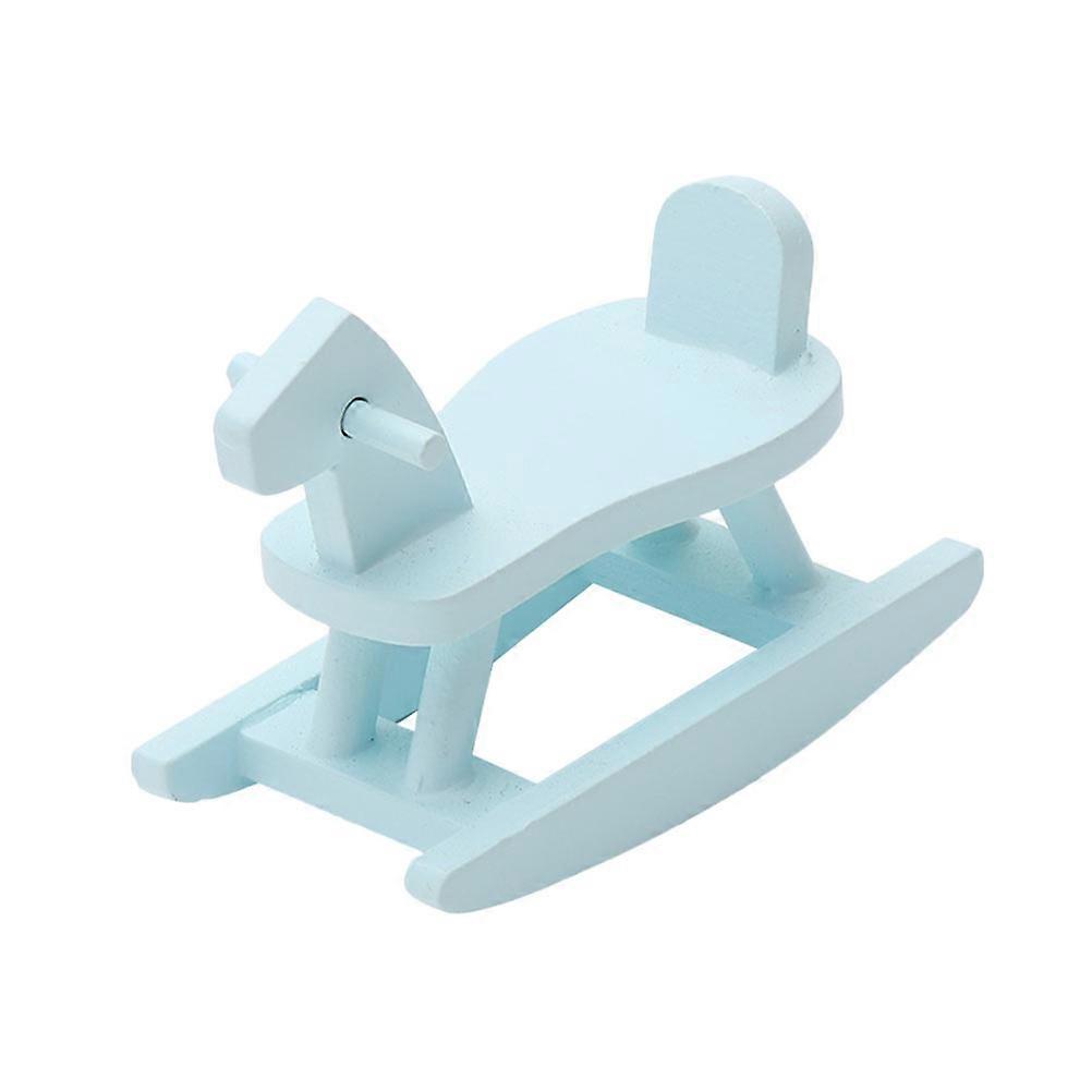 Blue Simulation Props for Decor Compact and Lifelike Miniature Crafts 2Pcs