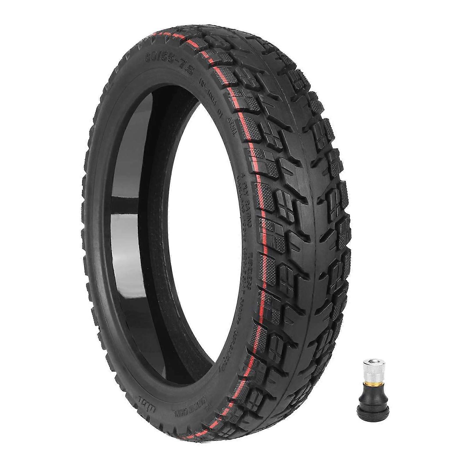 60/557.5 SelfRepairing Tire for Ninebot S90L Electric Scooter 10.5 Inch Replacement Tire Tubeless Tire Rear, with Glue, with Valve (1 Piece)