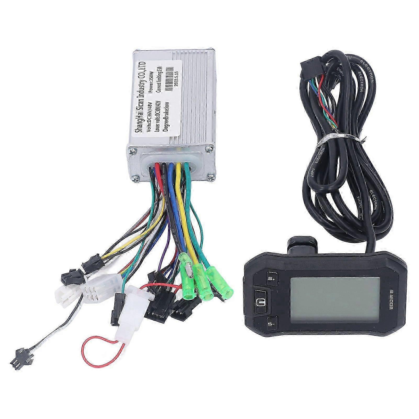 36V 48V 350W Motor Controller LCD Display Panel Electric Brushless Controller Kit for Electric Bikes Scooters