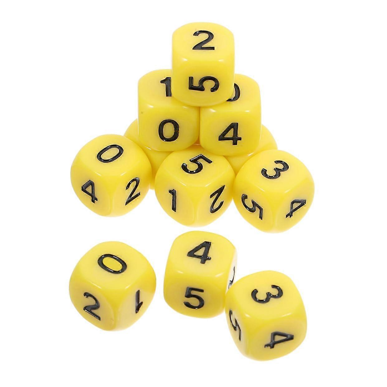24piece number dice set made of durable, childsafe material, educational math teaching aids