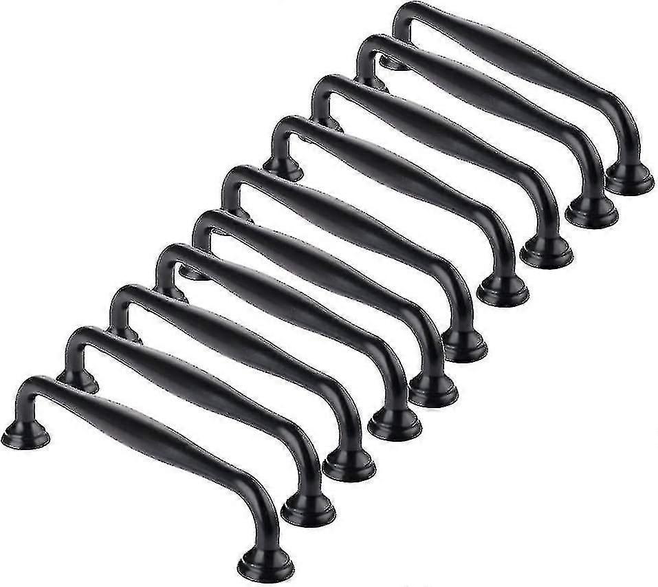 10pcs Black Cabinet Handlecenter Distance 96mm