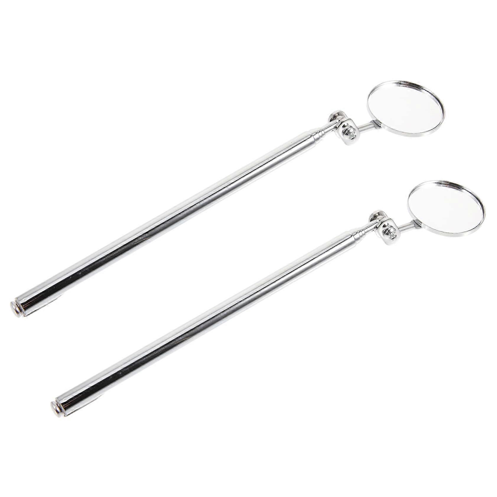 Pivoting Inspection Tool, Pack of 2, Retractable Mirrors for Vehicle Inspection, Car