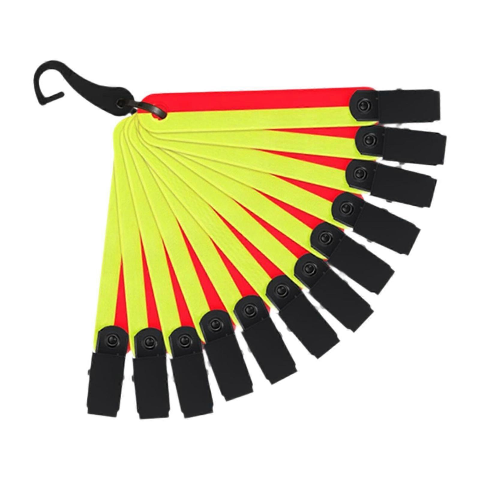 12 Pieces Reflective Trail Markers Tacks,Multifunctional,PVC,Fluorescent,Tags