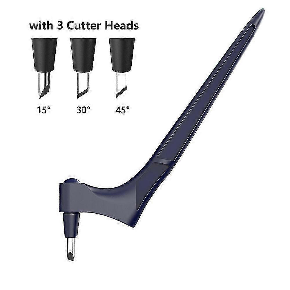 ジャイロカットクラフトツールステンレス鋼ジャイロカッター360度ペーパーナイフジャイロカット安全カッターアートカッティングツールBule SZRH A-S