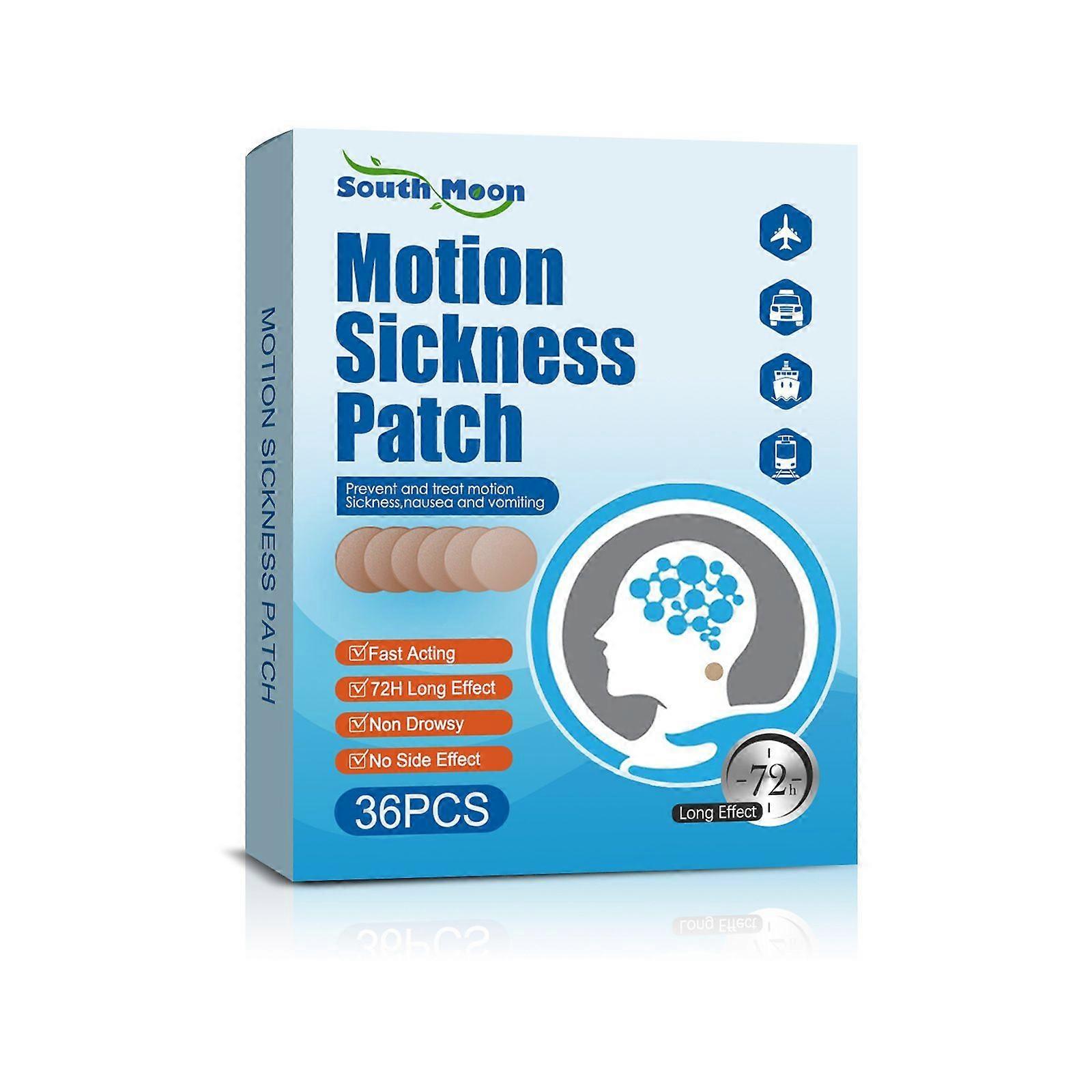 Motion Sickness Relief Stickers, 36 Pcs Seasickness & Travel Patches