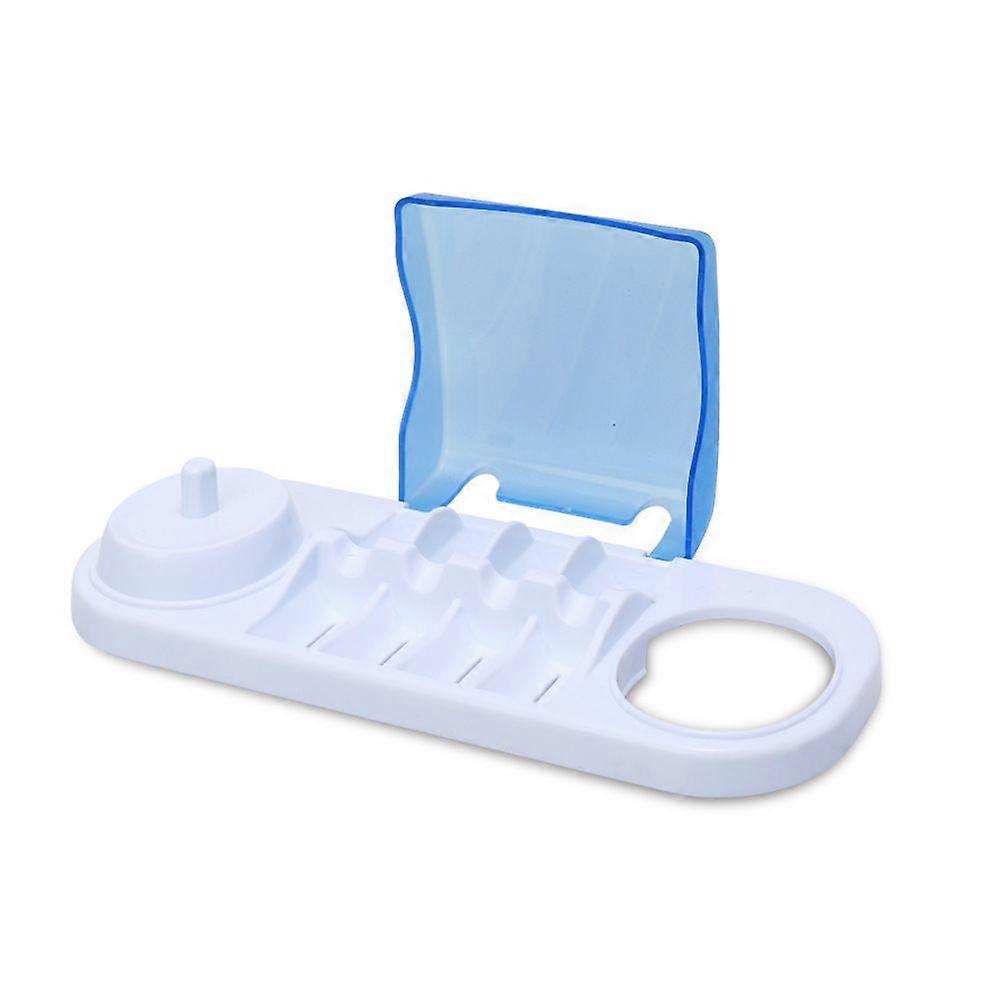 Electric Toothbrush Stand & Head Holder - Organized Blue Storage Solution (2pc)