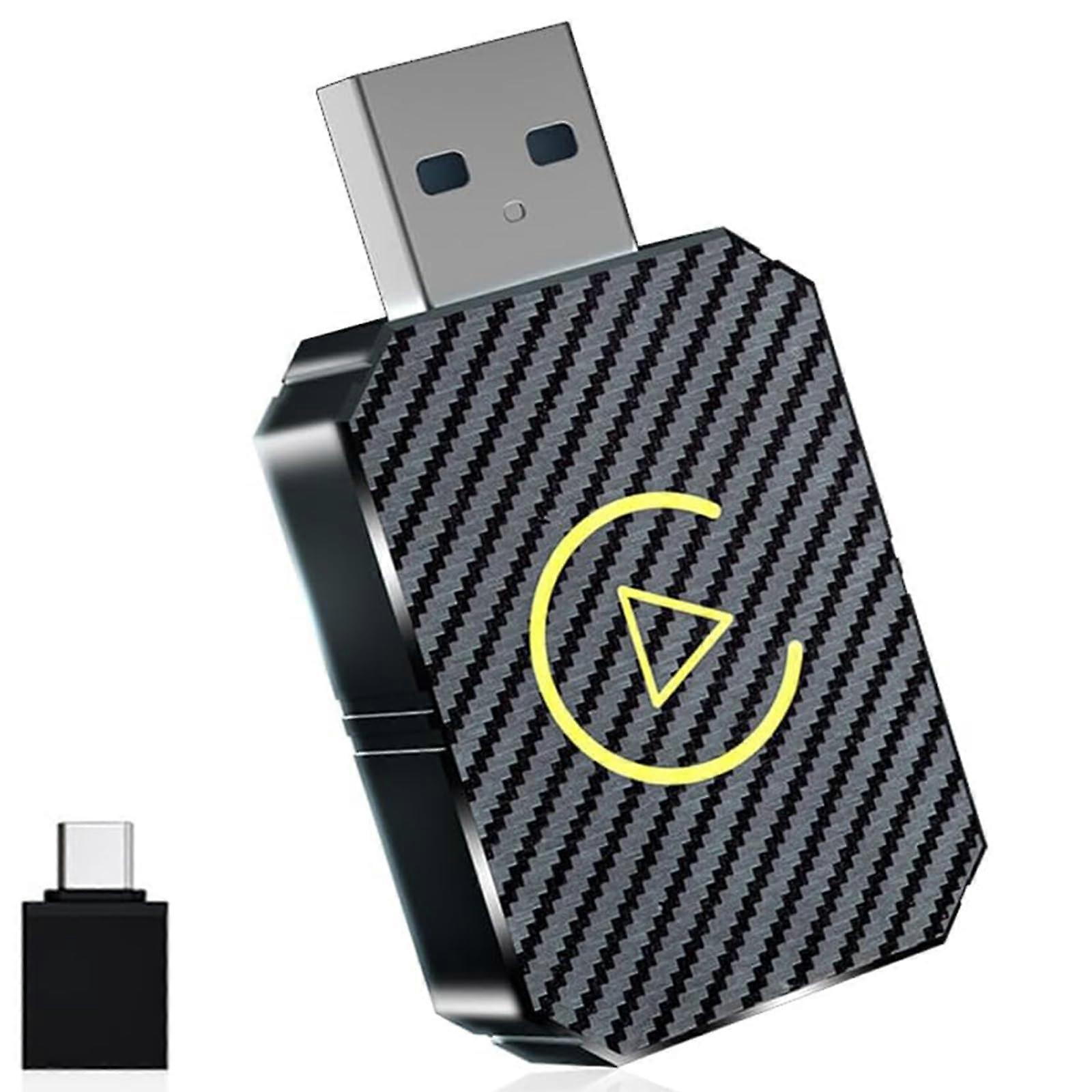 Wireless CarPlay Adapter,  Upgrade 2in1 Wireless Car Stick, Plug  Play, Compatible with Cars 2016 iOS 10