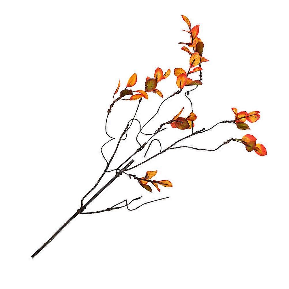 Fake Simulation Branch 1Pack for Office and Home Decoration in Vivid Orange Color