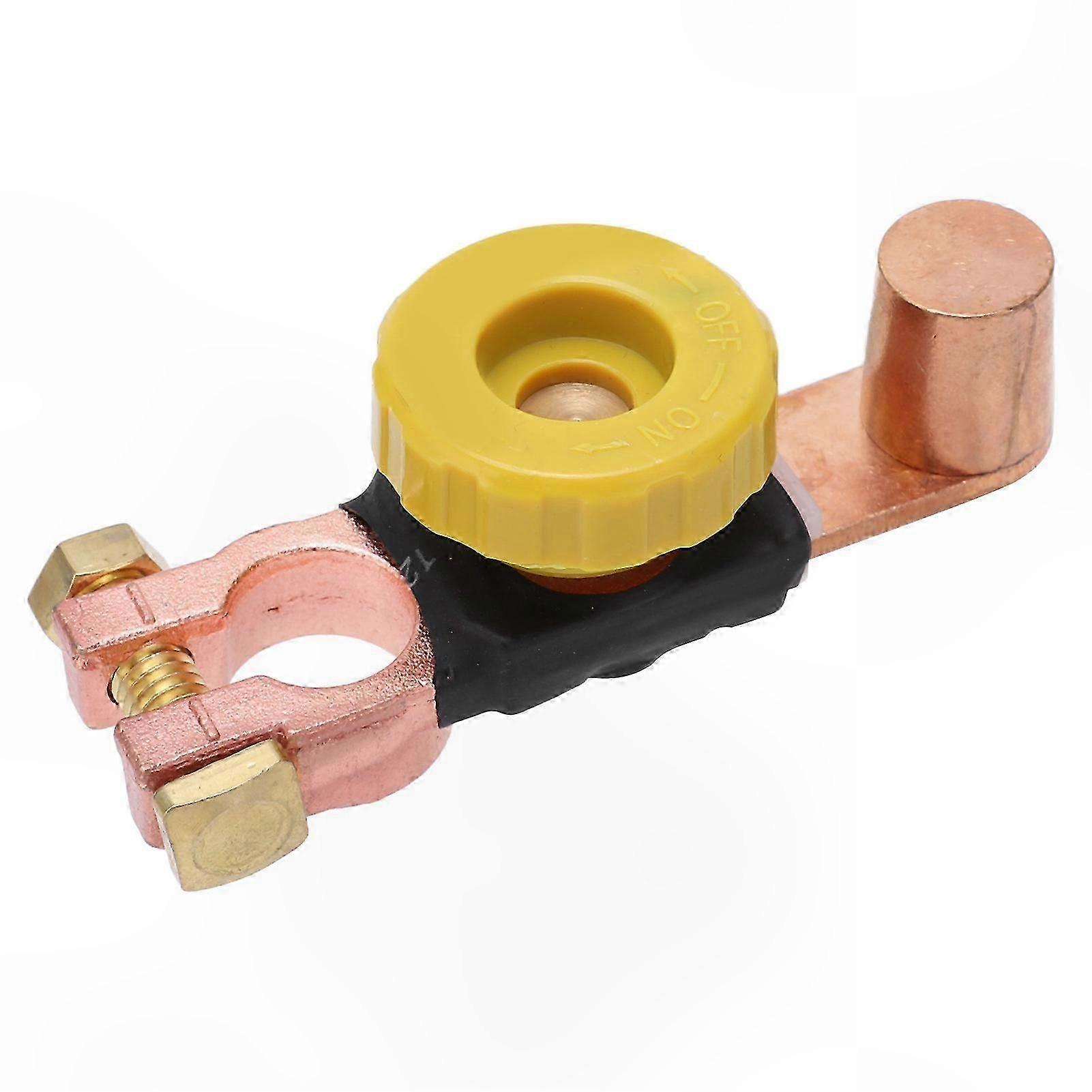 Battery Disconnect Switch for Cars RVs ATVs 6V 12V 24V_ABS Brass Negative Terminal Connection Solution