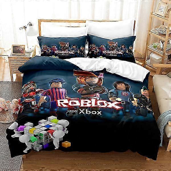 Minecraft My World 3D digital printed three-piece set duvet cover bedspread sheet pillowca
