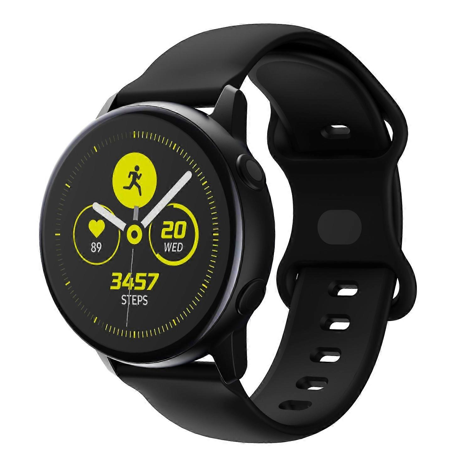 Silicone Strap 20mm Compatible with Samsung Galaxy Watch 42mm / S2 Classic/Sport - Replacement Strap for Huawei Watch 2 for Nokia Steel for LG Watch Sport for Pepple 2