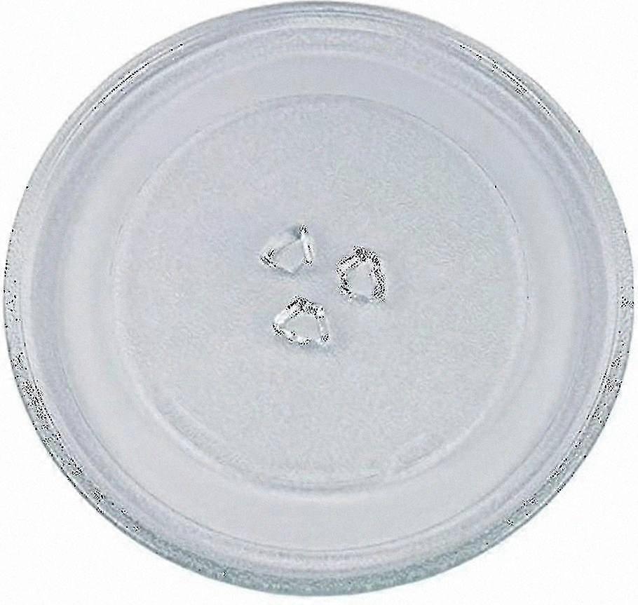 Universal Glass Turntable Plate with 3 Attachments, 245mm Diameter