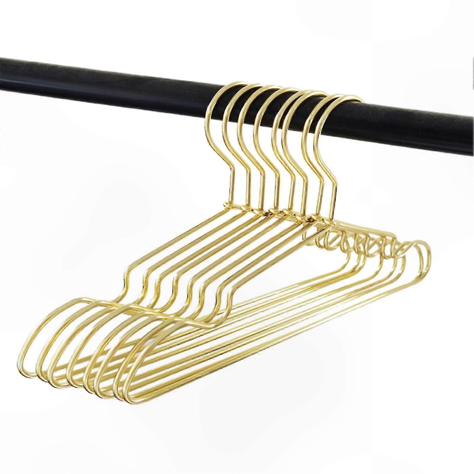 Durable Non-Slip Metal Hangers for Coats and Clothing, Set of 10