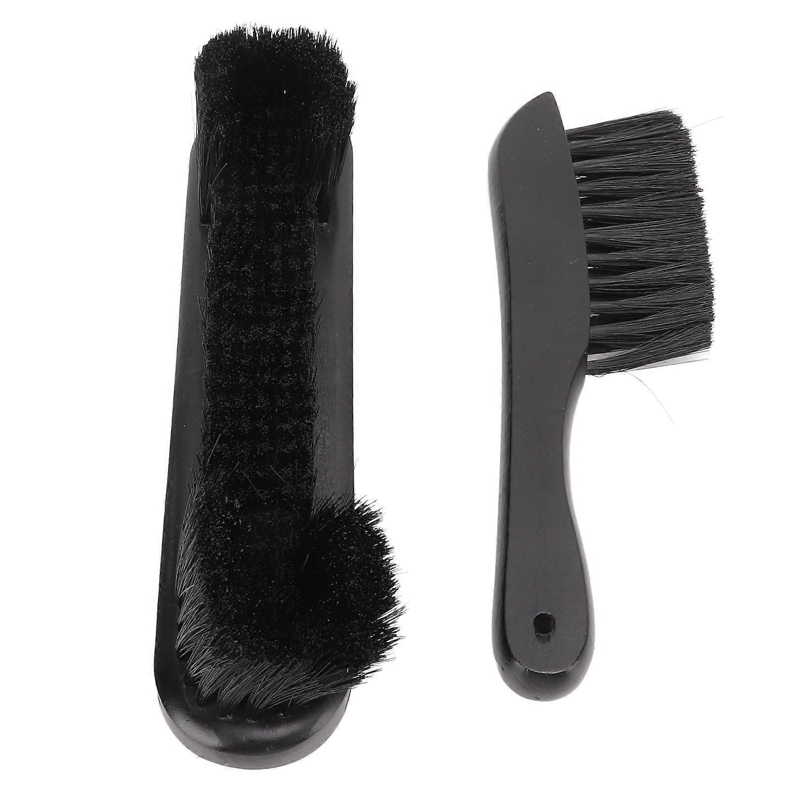 Billiards 9in Pool Table Brush 8.5in Rail Brush Kit Cleaning Tools with Wood Handle for Cleaning