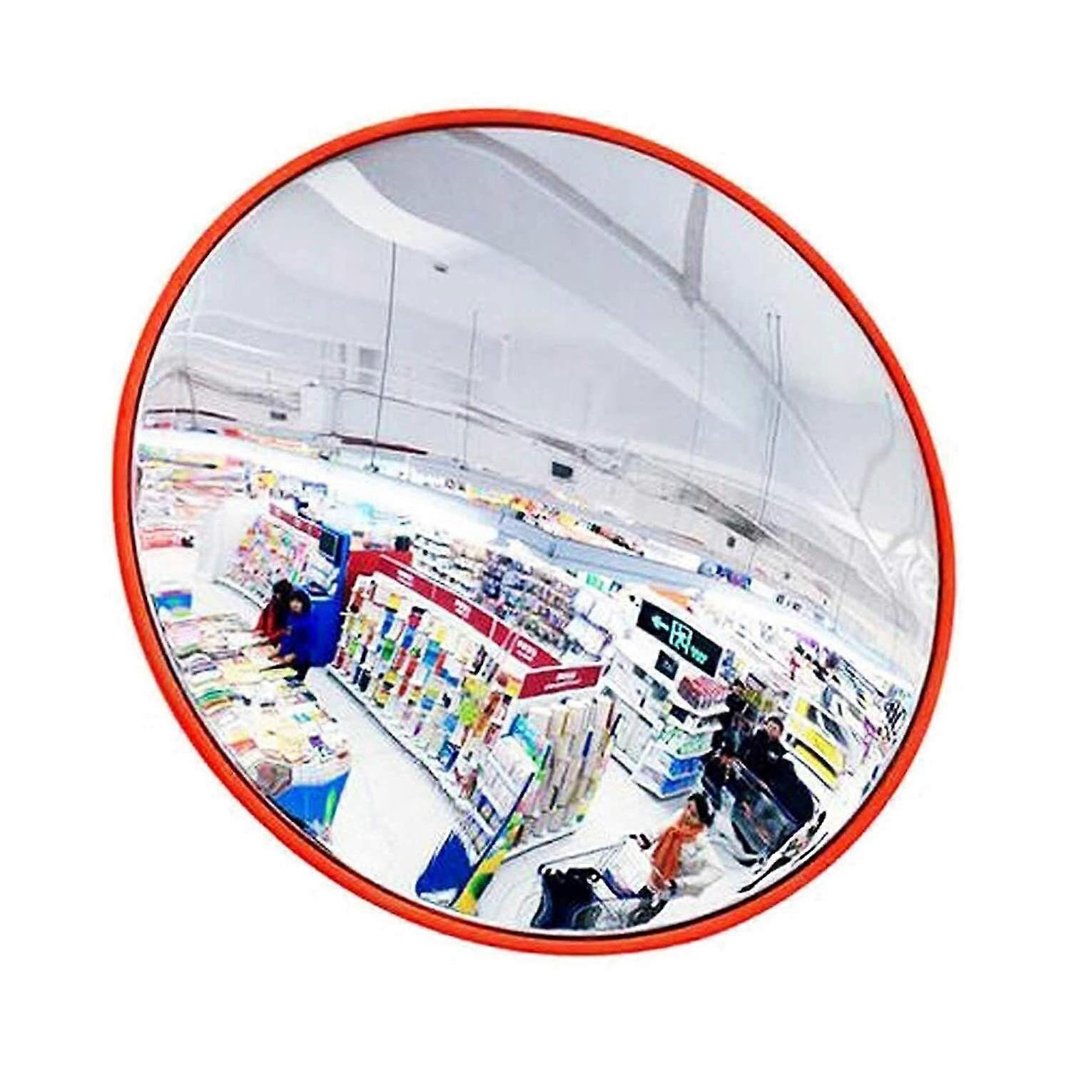 Convex Traffic Safety Mirror 80-Centimeter Acrylic Wall-Mounted Wide-Angle Indoor/Outdoor Mirror For Store And Office