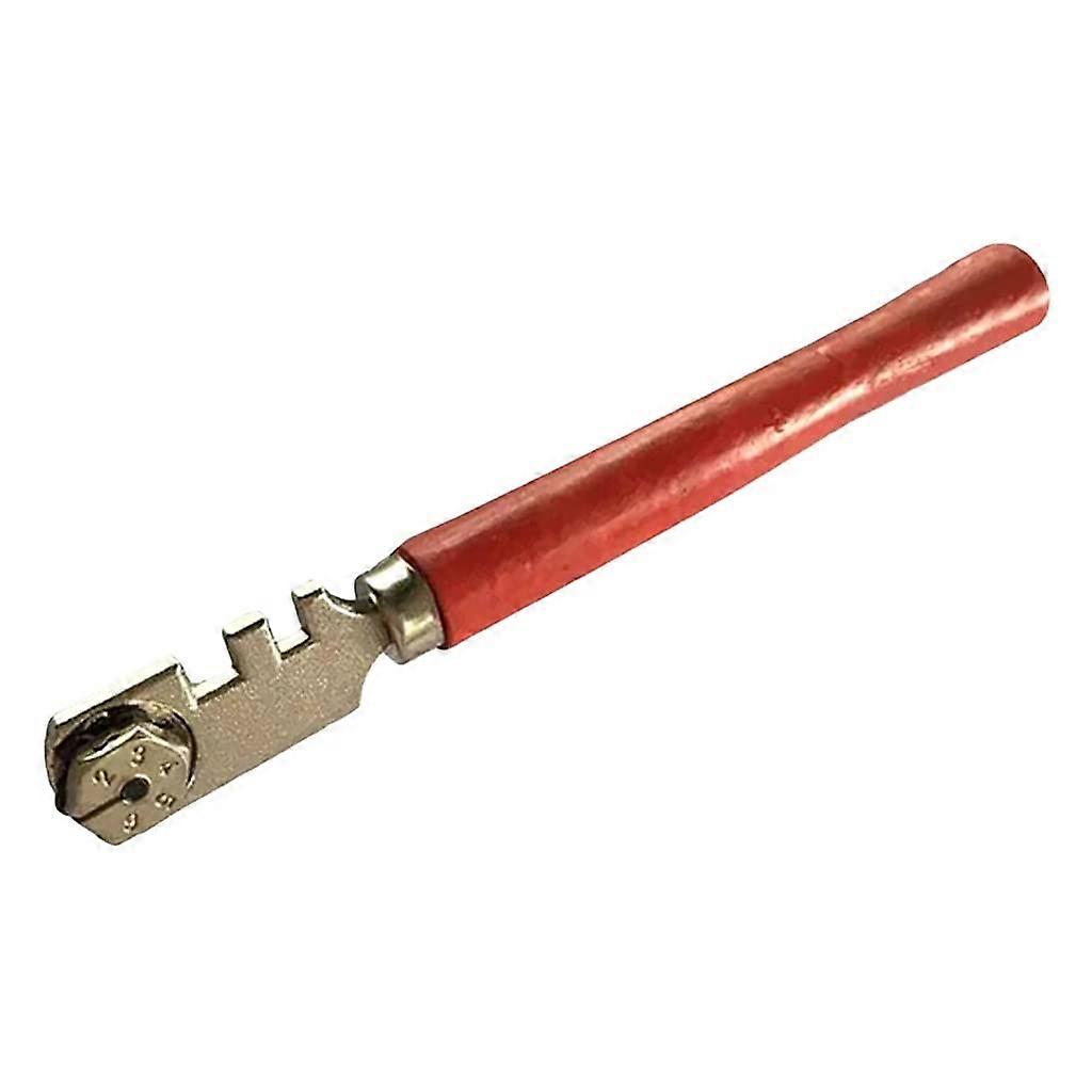 Glass Cutter SixWheel Portable Handheld Flat Cutting Tool For Glass Tiles, Precise Cuts